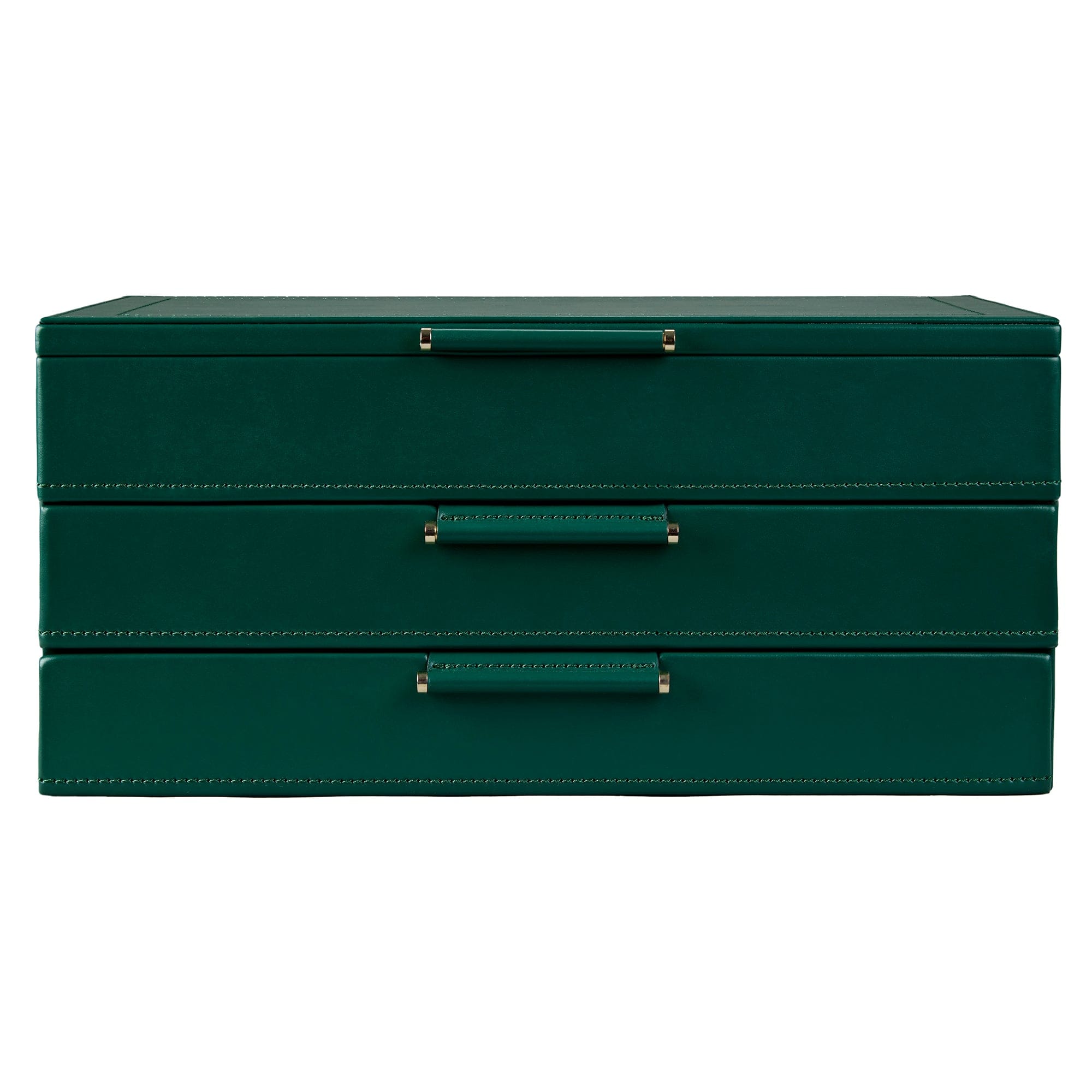WOLF Sophia Forest Green Fruit Botanical Large Jewellery Box