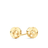 Diamond Cut Ball Studs in 9ct Yellow Gold