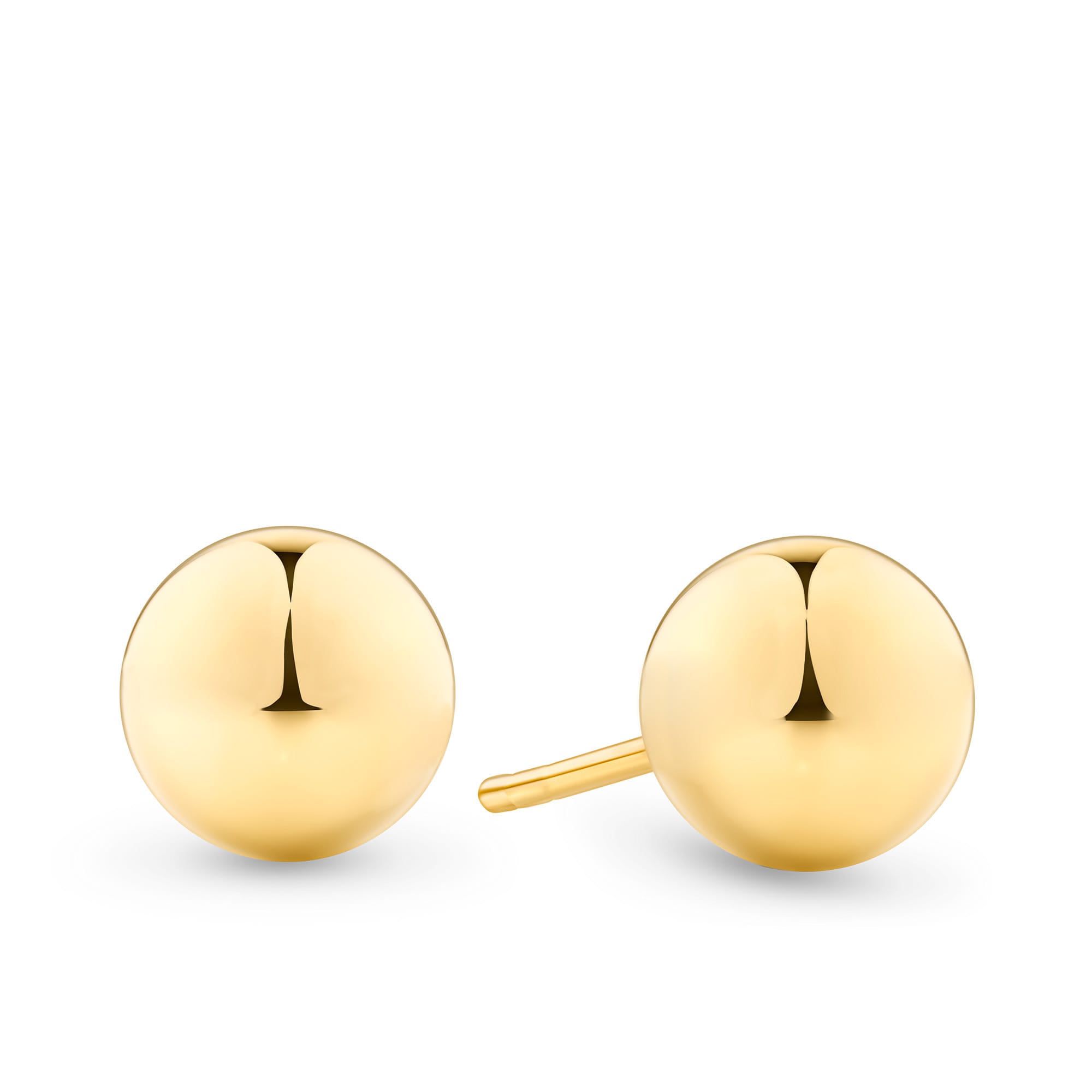 7mm Ball Stud Earrings in 9ct Yellow Gold