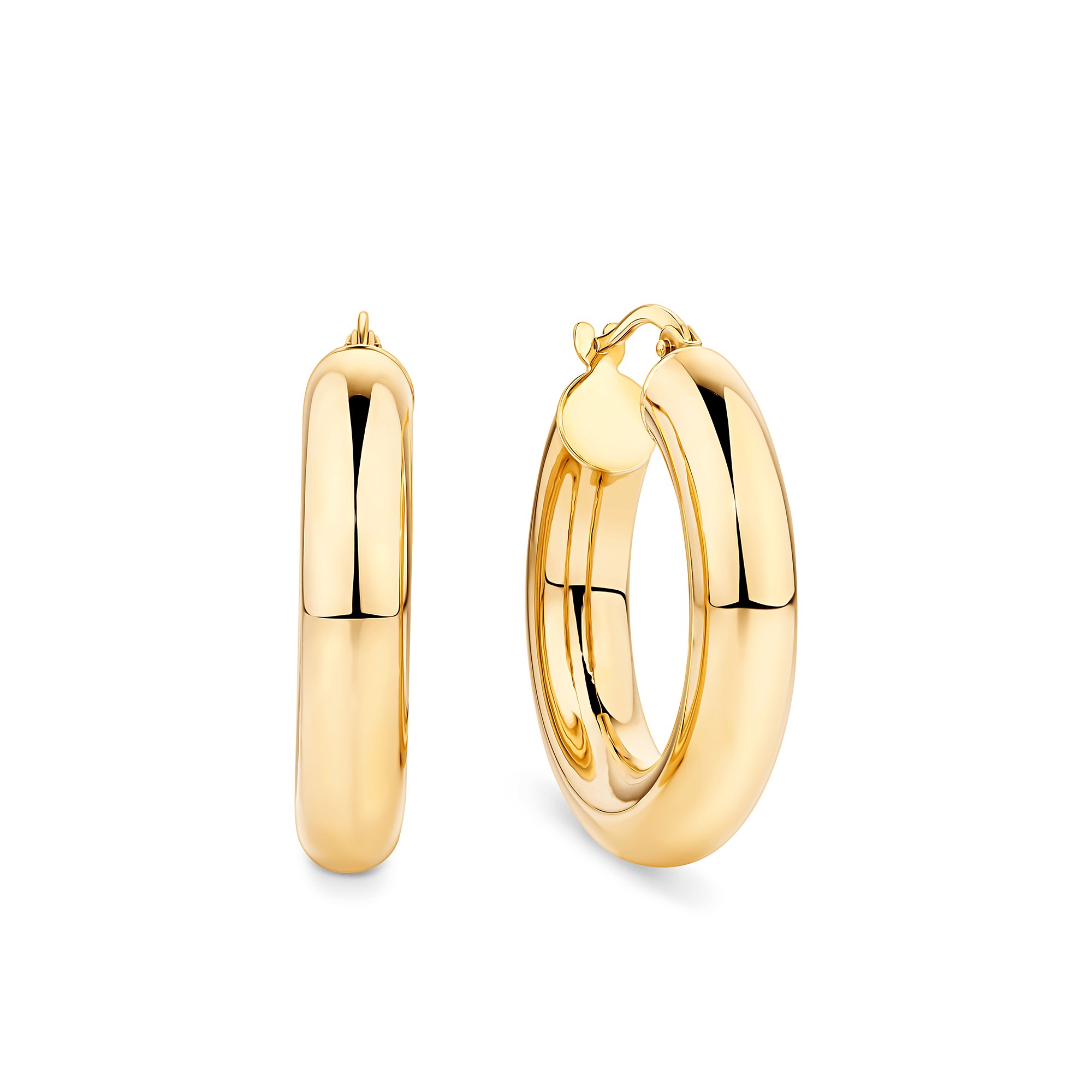 Bold Hoop Earrings in 9ct Yellow Gold