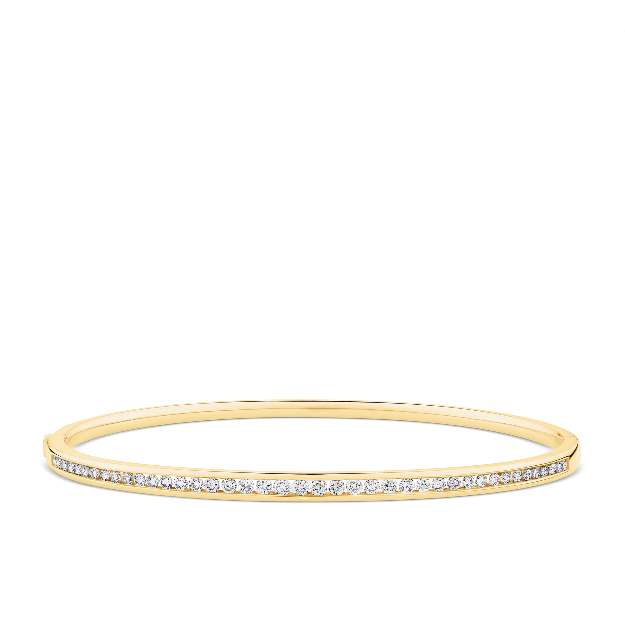 1.00ct TW Diamond Channel Set Bangle in 9ct Yellow Gold