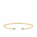 0.15ct TDW Diamond Pave Flexi Bangle in 9ct Yellow Gold