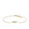 Diamond Infinity Bracelet in 9ct Yellow Gold