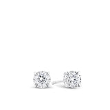 0.46ct TW Diamond Solitaire Earrings in 9ct White Gold