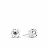 Essence 1.00ct TW Diamond Solitaire Earrings in 9ct White Gold