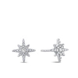 0.15ct TDW Diamond Celestial Earrings in Sterling Silver