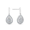 0.50ct TW Diamond Pear Drop Earrings in 9ct White Gold