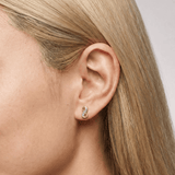 Diamond Infinity Stud Earrings in 9ct Yellow Gold