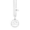 ASTRA Libra Cubic Zirconia Necklace in Sterling Silver