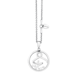ASTRA Capricorn Zodiac Cubic Zirconia Necklace in Sterling Silver