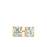Rendition Solitaire Earrings in 9ct Yellow Gold