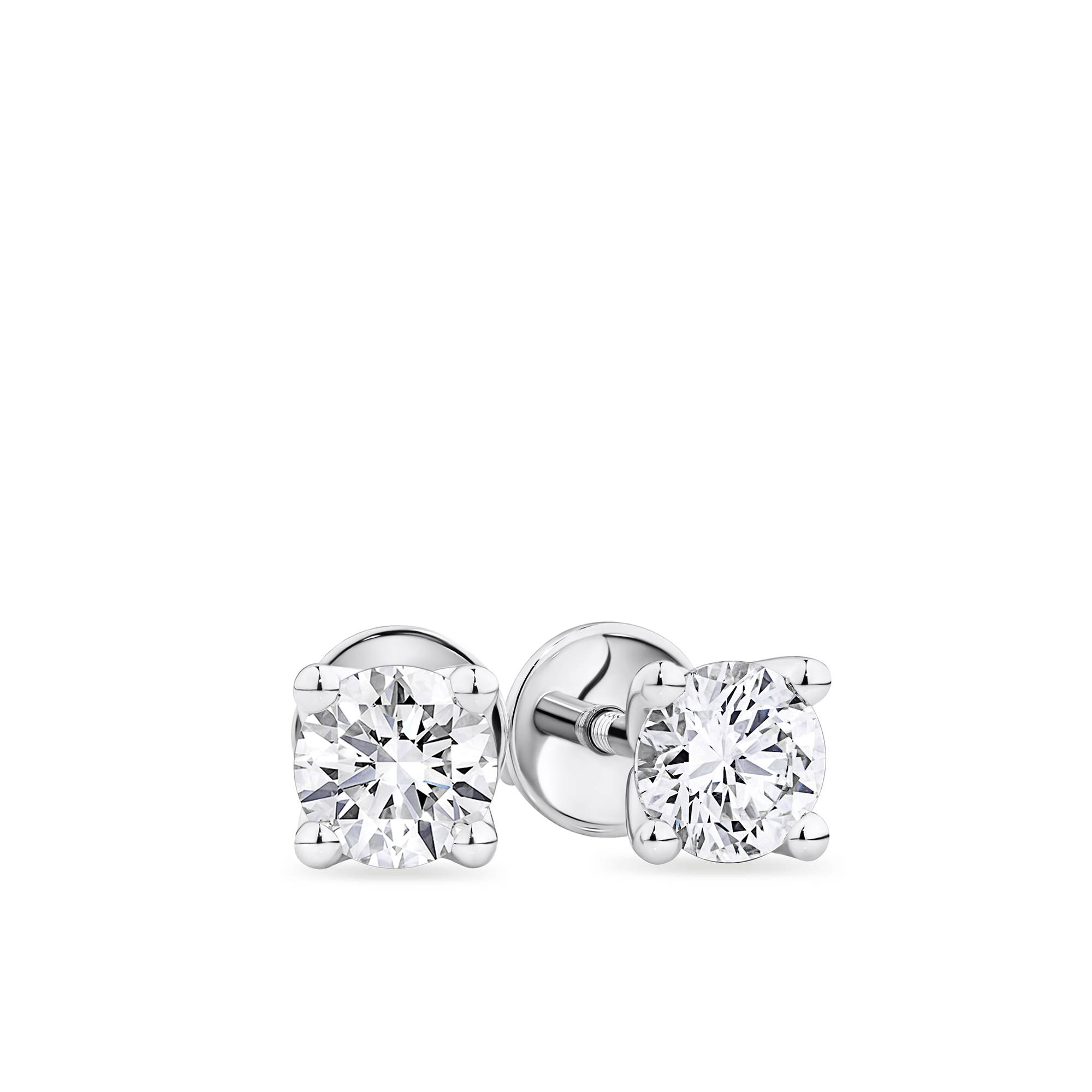 0.70ct TW Diamond Stud Earrings in 18ct White Gold