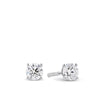 0.75ct TW Diamond Solitaire Earrings in 18ct White Gold