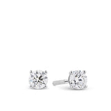 0.75ct TW Diamond Solitaire Earrings in 18ct White Gold