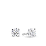1.00ct TW Diamond Solitaire Earrings in 18ct White Gold