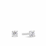 Brilliance 0.25ct TW Diamond Solitaire Earrings in 18ct White Gold