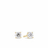 Brilliance 0.25ct TW Diamond Solitaire Earrings in 18ct Yellow Gold