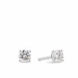 Brilliance 0.50ct TW Diamond Solitaire Earrings in 18ct White Gold