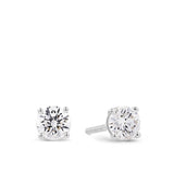 1.00ct TW Diamond Solitaire Earrings in 18ct White Gold
