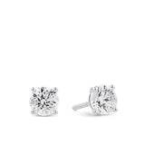 Brilliance 1.50ct TW Diamond Solitaire Earrings in 18ct White Gold