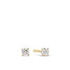 0.10ct TW Diamond Solitaire Earrings in 9ct Yellow Gold