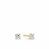 Radiance 0.10ct TW Diamond Solitaire Earrings in 9ct Yellow Gold