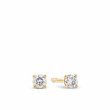 Radiance 0.15ct TW Diamond Solitaire Earrings in 9ct Yellow Gold