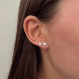 0.50ct TW Diamond Solitaire Earrings in 9ct Yellow Gold