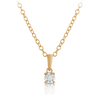 0.25ct TW Diamond Solitaire Pendant in 9ct Yellow Gold