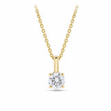 Brilliance 0.25ct TW Diamond Solitaire Pendant in 18ct Yellow Gold