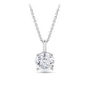1.00ct TW Diamond Solitaire Pendant with Chain in 18ct White Gold