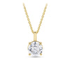 1.00ct TW Diamond Solitaire Pendant with Chain in 18ct Yellow Gold