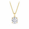 Brilliance 1.00ct TW Diamond Solitaire Pendant in 18ct Yellow Gold
