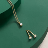 Radiance 0.10ct TW Diamond Solitaire Pendant in 9ct Yellow Gold
