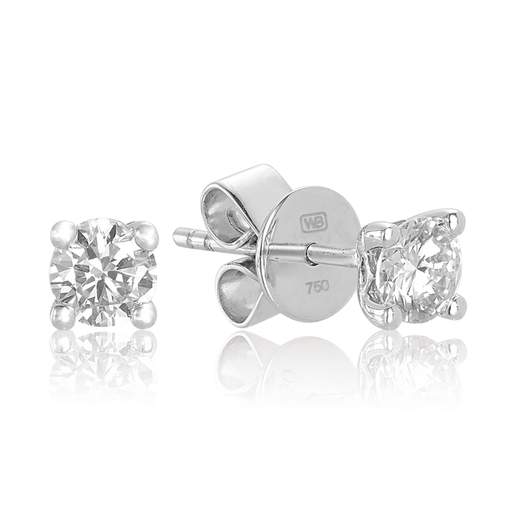 Australian Diamonds® Argyle White 0.50ct TW Diamond Stud Earrings in 18ct White Gold