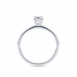 1917™ 0.50ct Diamond Emerald Cut Solitaire Engagement Ring in 18ct White Gold