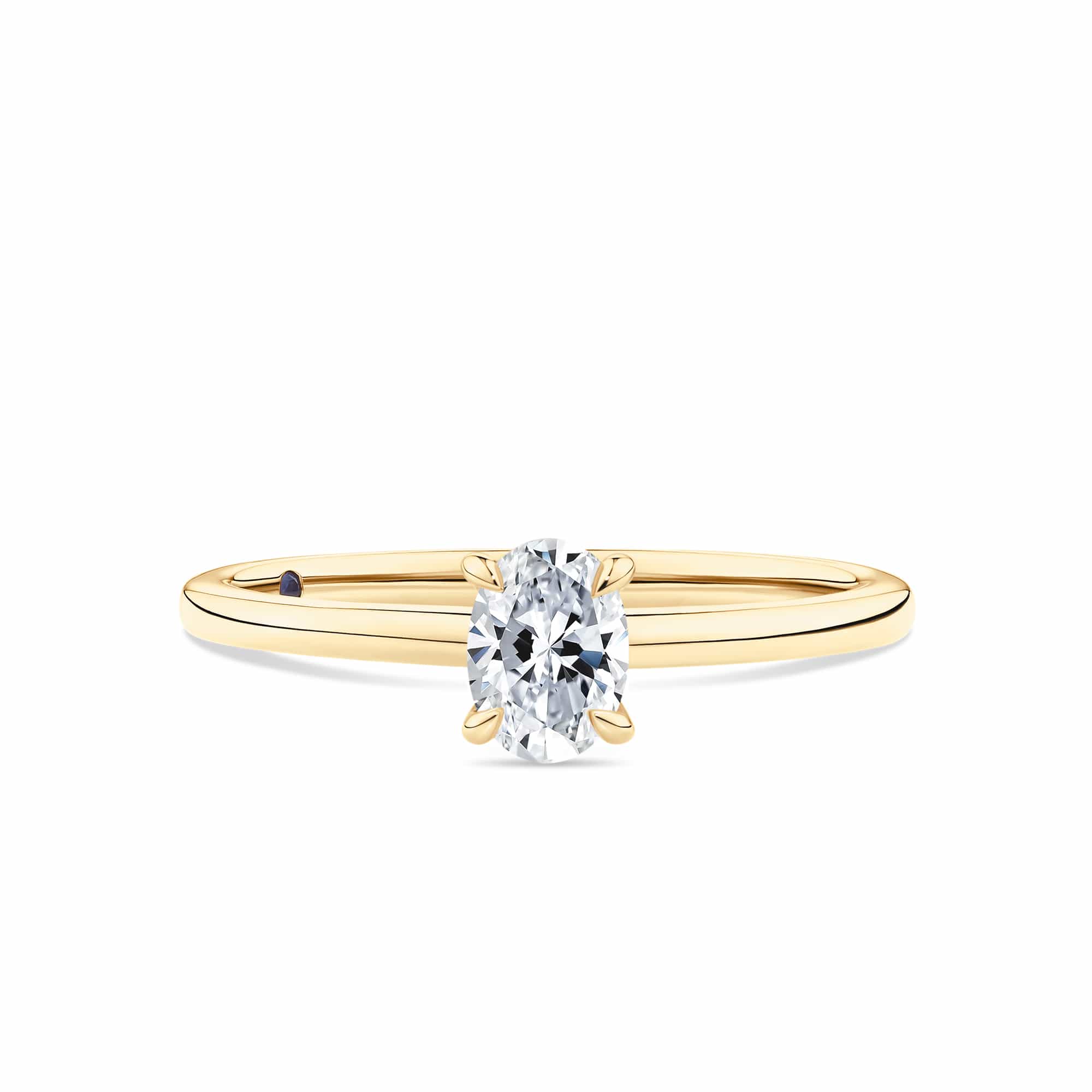 1917™ 0.50ct Diamond Oval Solitaire Engagement Ring in 18ct Yellow Gold