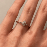1917™ 0.50ct Diamond Pear Solitaire Engagement Ring in 18ct Yellow Gold