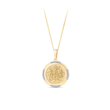 0.15ct TW 22ct Yellow Gold Half Sovereign in 9ct Yellow Gold Pendant Frame