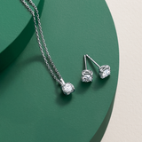 0.23ct TW Diamond Solitaire Pendant with Chain in 9ct White Gold