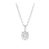0.23ct TW Diamond Solitaire Pendant with Chain in 9ct White Gold