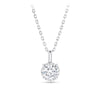 0.50ct TW Diamond Solitaire Pendant with Chain in 9ct White Gold