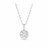 Essence 0.50ct TW Diamond Solitaire Pendant in 9ct White Gold
