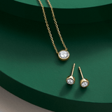 0.10ct TDW Diamond Stud Earrings in 9ct Yellow Gold