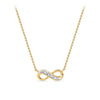 Diamond Infinity Pendant in 9ct Yellow Gold