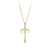 0.03TDW Round Diamond Zodiac Pendant in 9ct Yellow Gold