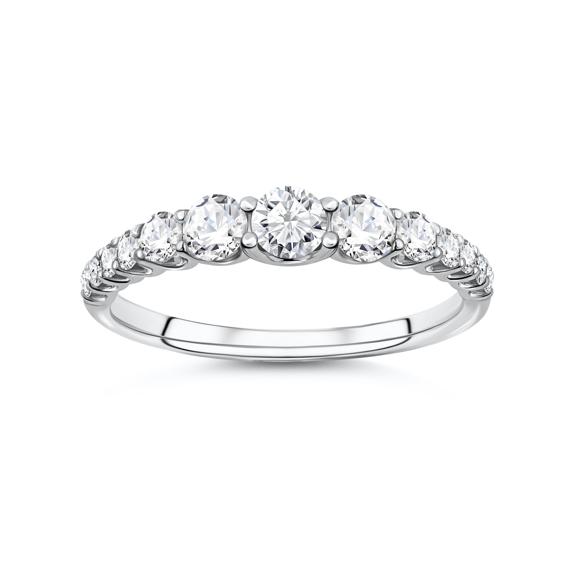 0.75ct TW Diamond Ring in 9ct White Gold