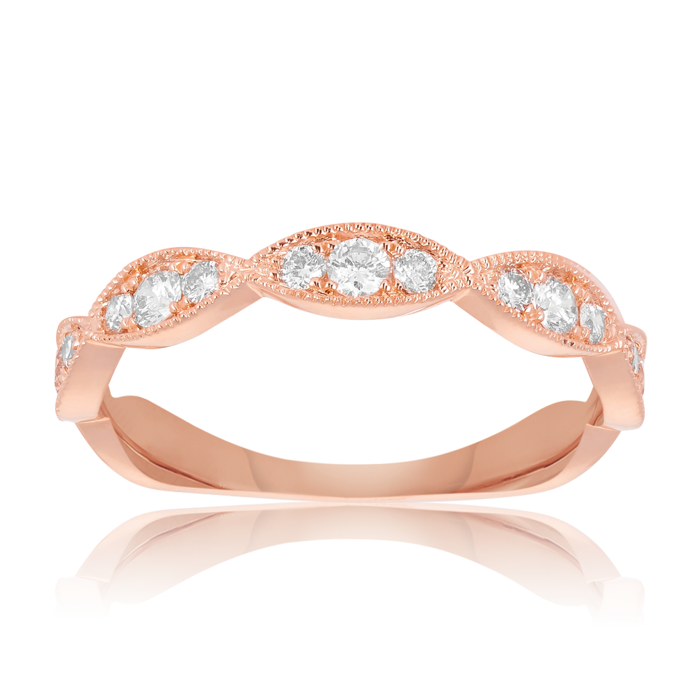 Diamond Wedding & Anniversary Band in 9ct Rose Gold