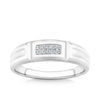 Men's Diamond Ring in Sterling Silver