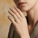 Diamond Twist Ring in 9ct White Gold